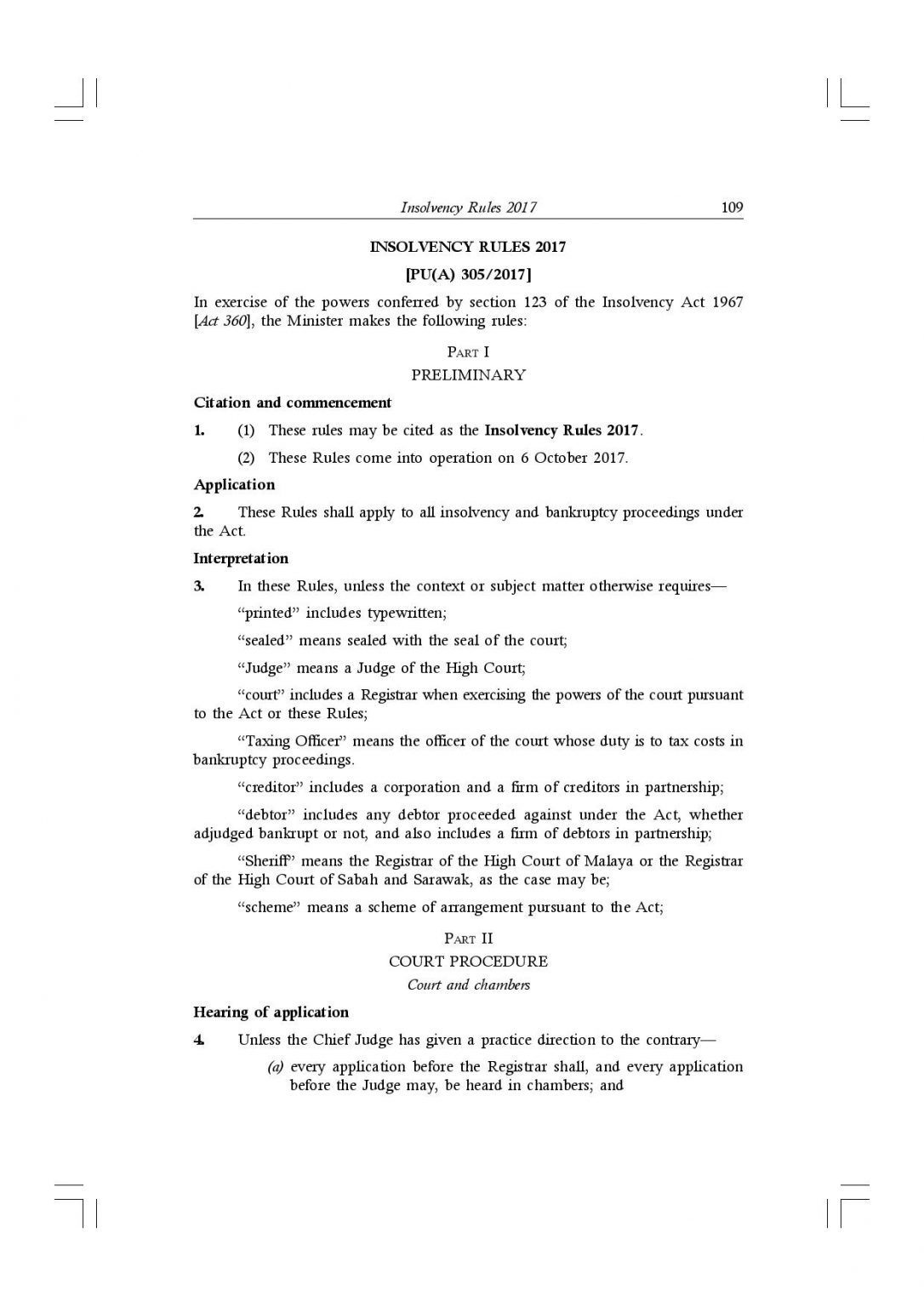 Insolvency Act 1967 (Revised 1988) Act 360, Insolvency Rules 2017 PU(A) 305/2017 As at January 2018 - Image 3