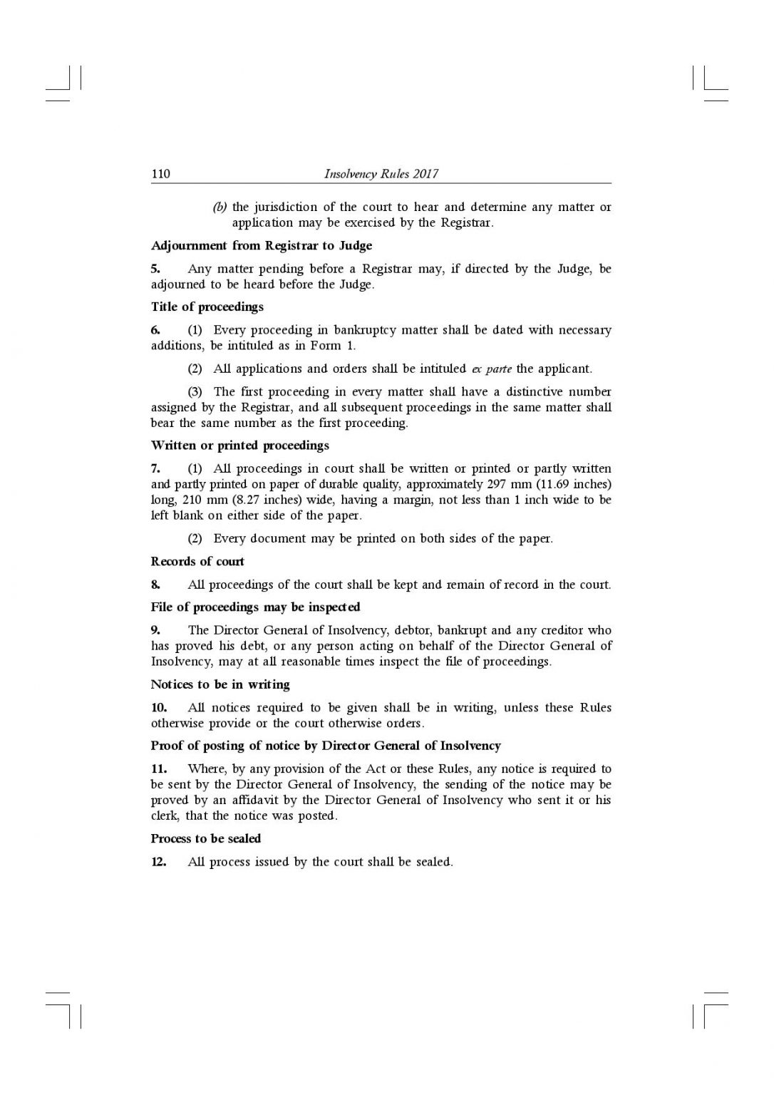 Insolvency Act 1967 (Revised 1988) Act 360, Insolvency Rules 2017 PU(A) 305/2017 As at January 2018 - Image 4
