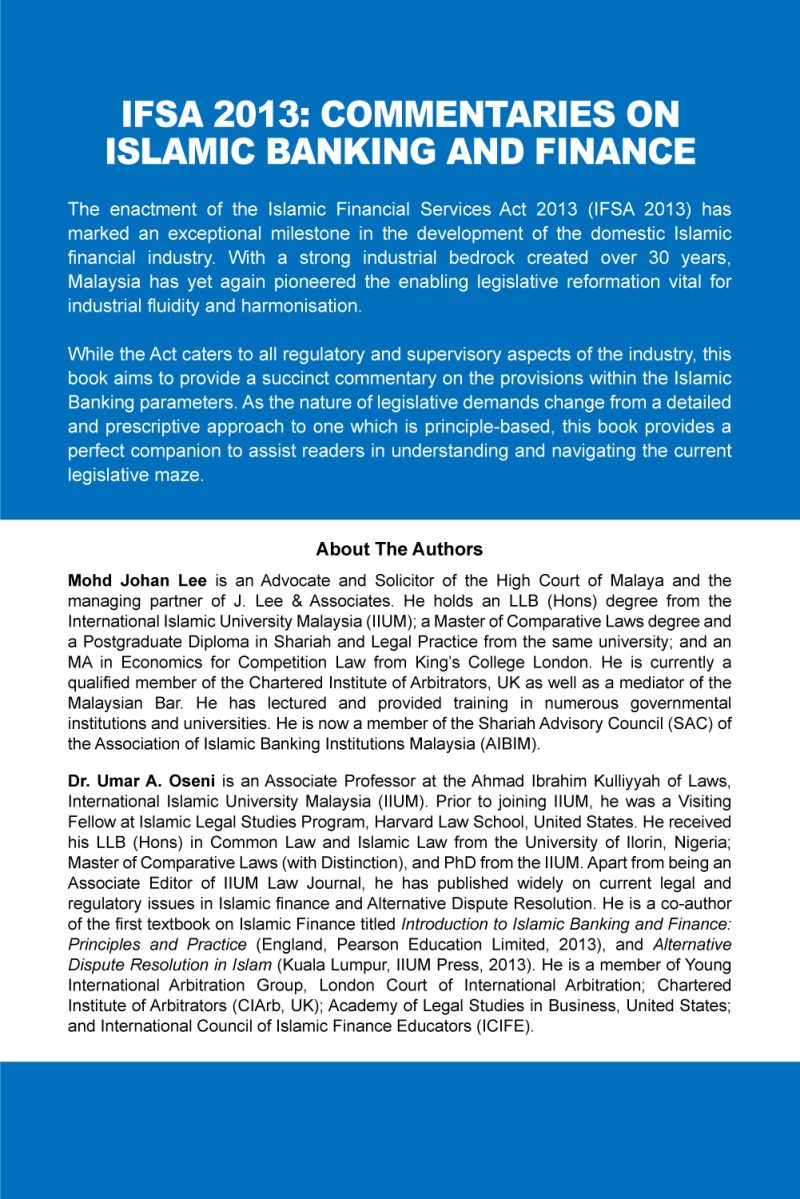 IFSA 2013: Commentaries On Islamic Banking And Finance - Image 5