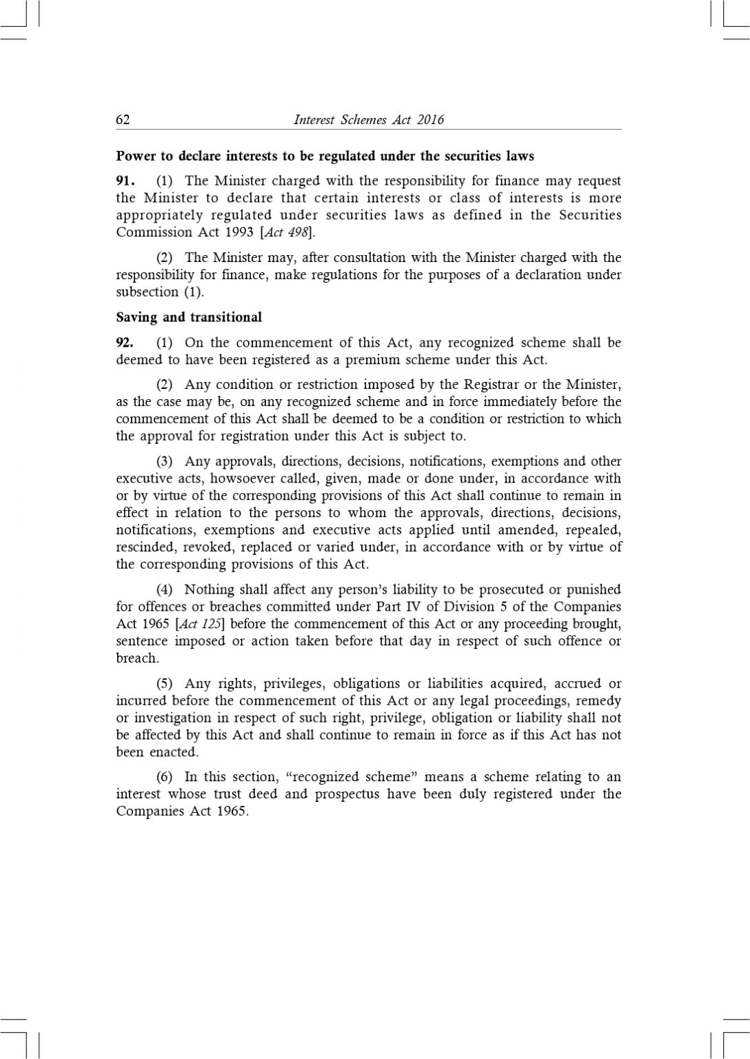 Interest Schemes Act 2016 [Act 778] and Interest Schemes Regulations 2017 - Image 5