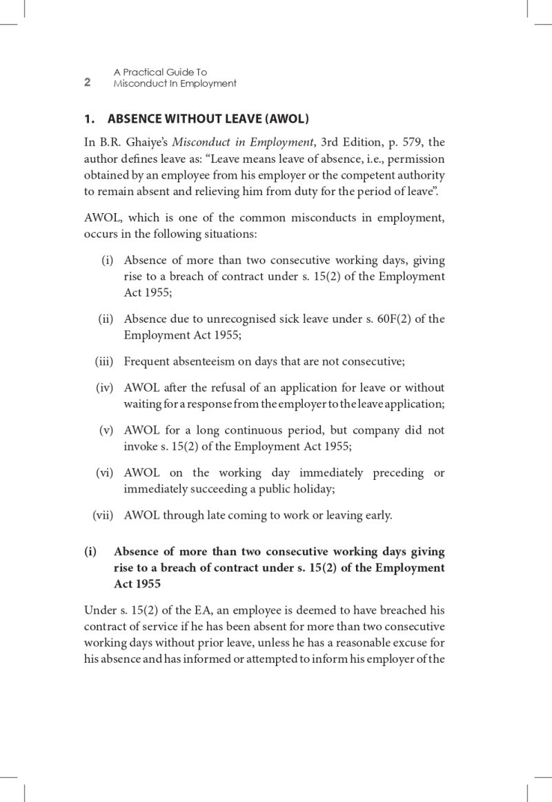 A Practical Guide to Misconduct in Employment - Image 6