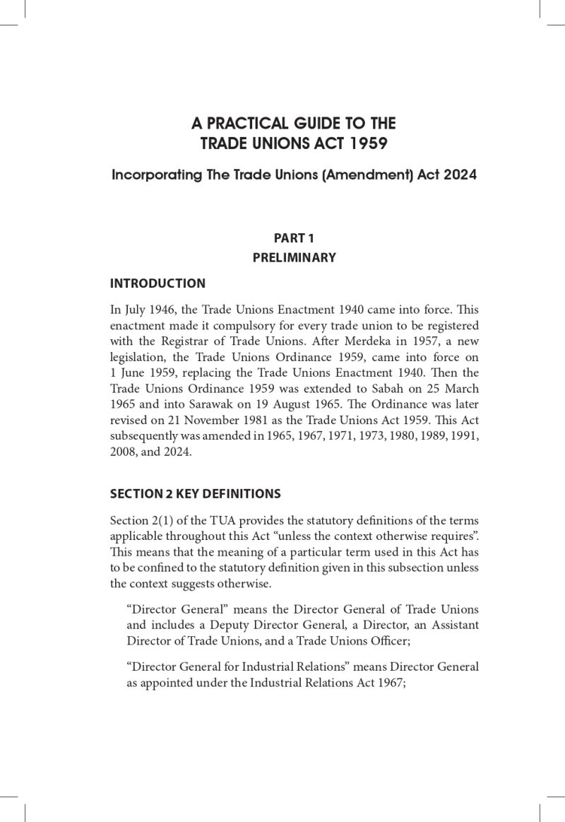 A Practical Guide to the Trade Unions Act & Regulations 1959 - Image 6