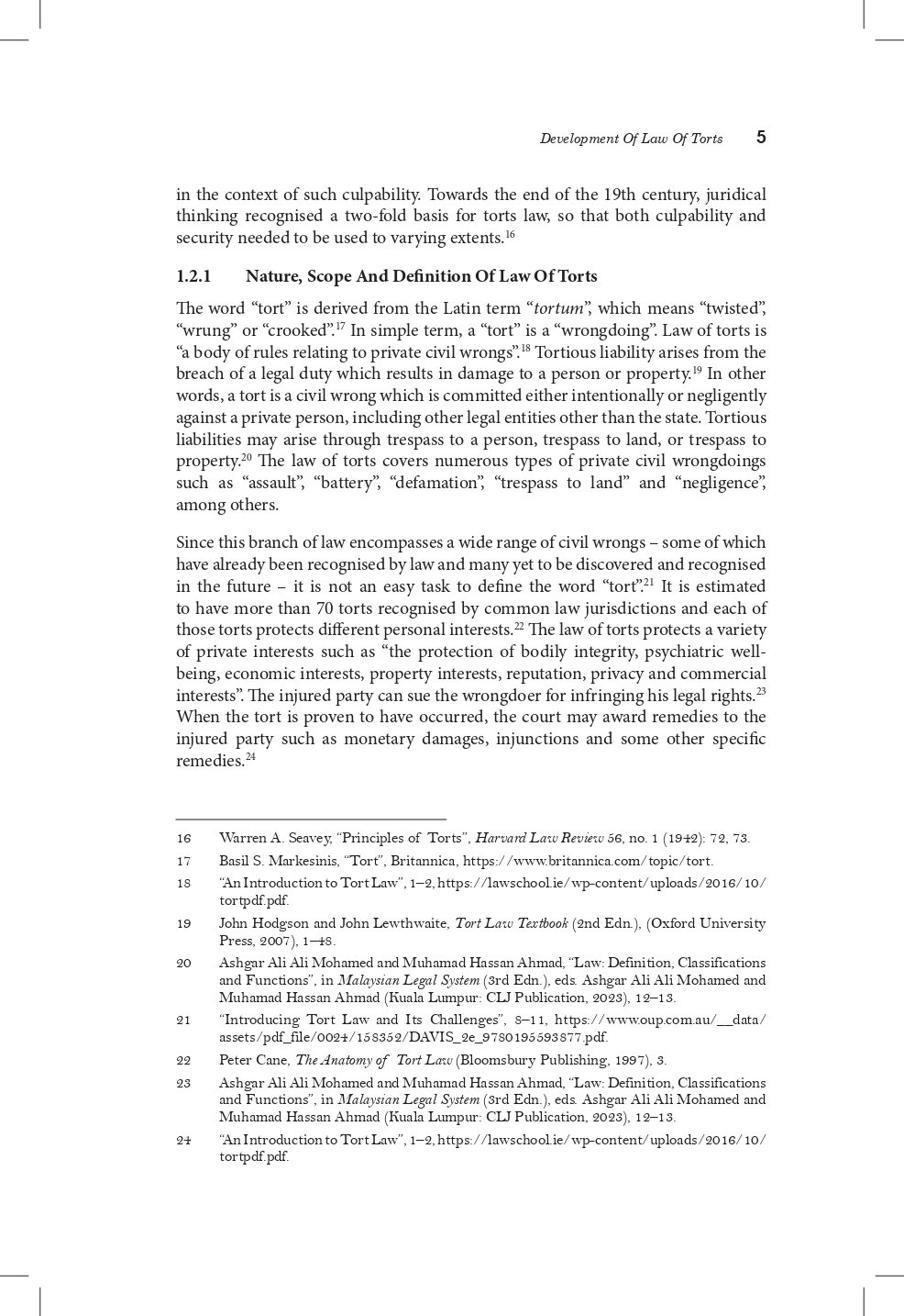 Law Of Torts In Malaysia - Image 12