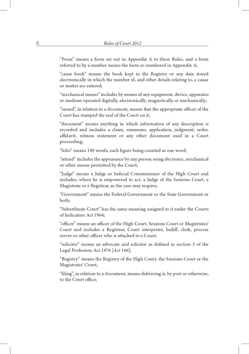 Rules of Court 2012 (As at 1 Jan 2025) P.U.(A) 205/2012 INCORPORATING THE AMENDMENTS IN P.U.(A) 229/2023 - Image 7