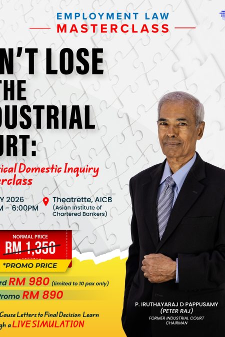 EMPLOYMENT LAW MASTERCLASS: Don’t Lose at the Industrial Court
