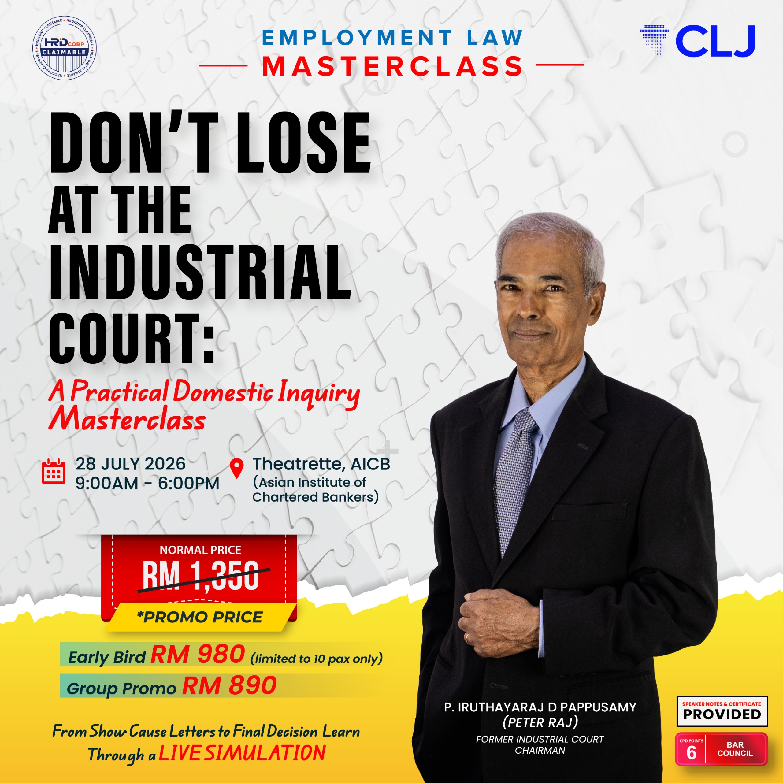 EMPLOYMENT LAW MASTERCLASS: Don’t Lose at the Industrial Court