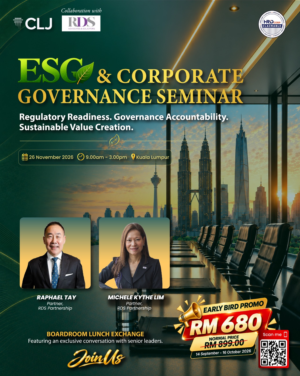 Seminar: ESG & Corporate Governance 2026: Regulatory Readiness