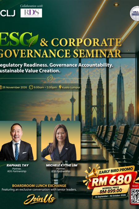 Seminar: ESG & Corporate Governance 2026: Regulatory Readiness
